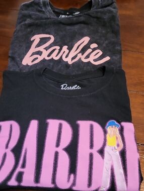 BUNDLE Barbie Black Tees with Pink Logo